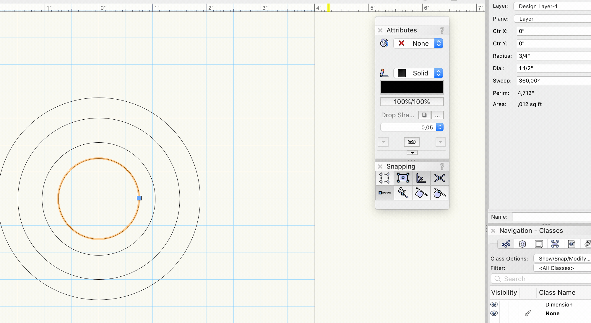 Circle drawing